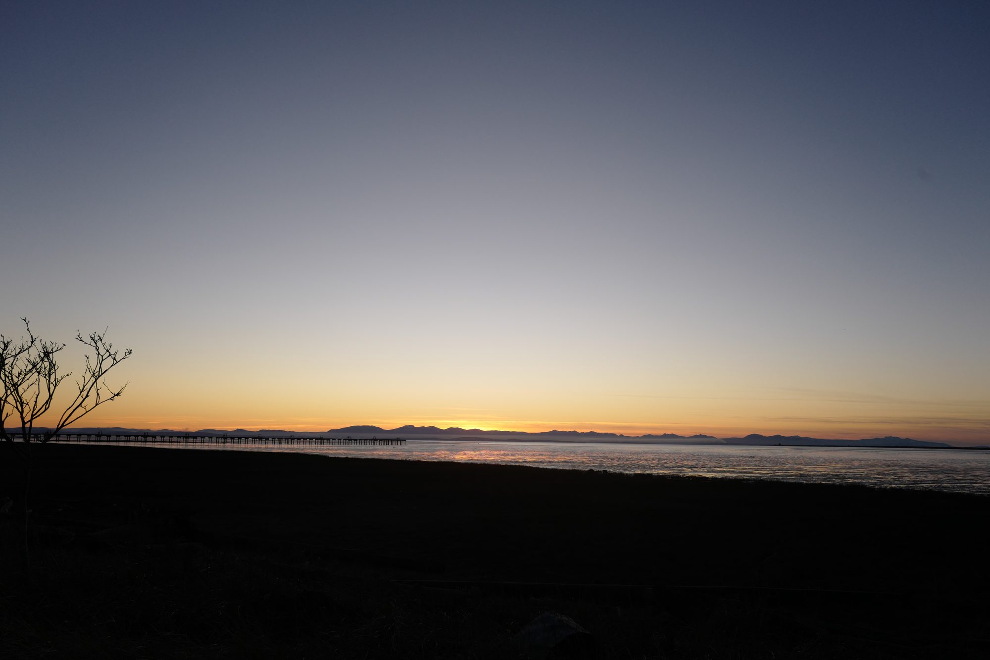 Minimal horizon at dawn